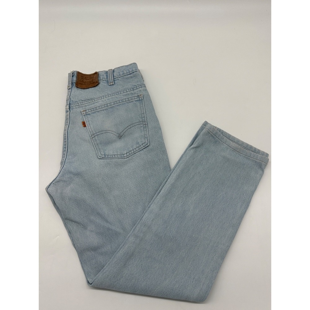 Vintage Levis 631 Orange Tab Made In Canada Light Wash Slim to Straight‎ 34x32